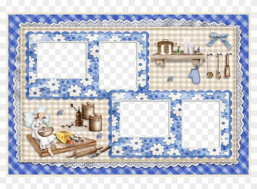 Collage Frame Png Transparent Images Png All - Collage Frame 4 Photos Png Clipart #745191