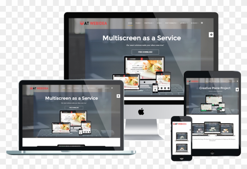 At Web Idea Free Web Design / Creative Idea Joomla - Responsive Template System Clipart