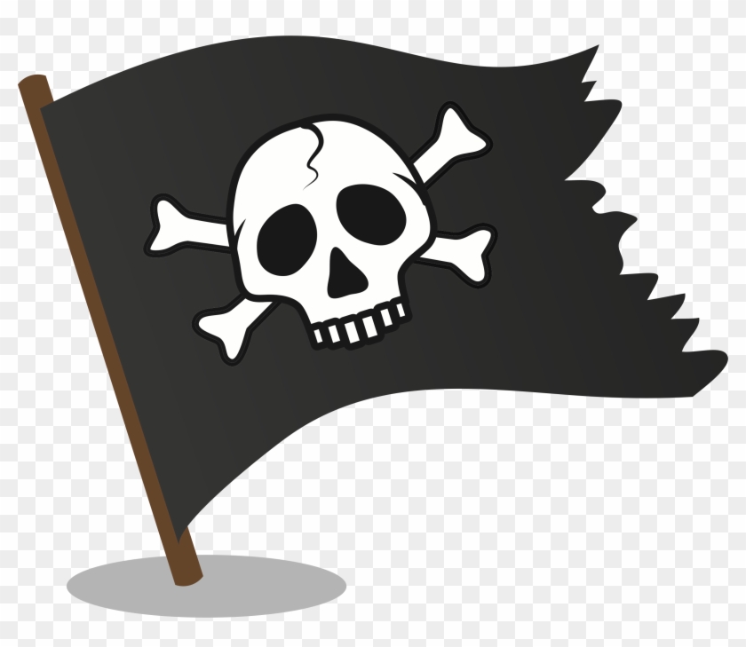 Big Image - 海賊 船 ドクロ マーク Clipart