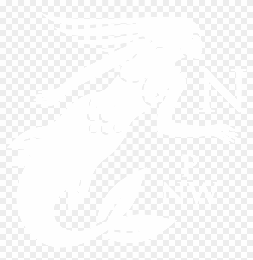 The Surly Diver - Pirate Flag With Mermaid Clipart