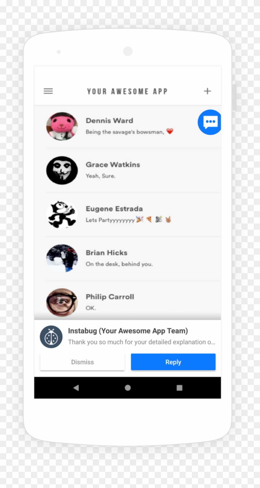 An Example Of An In-app Notification - Ui Ios Notification Message Clipart #746710
