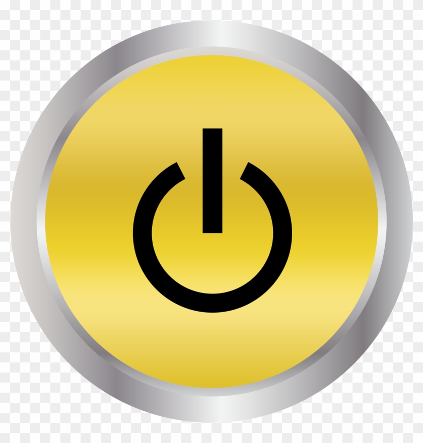 Gold Button Hr - Circle Clipart #746847