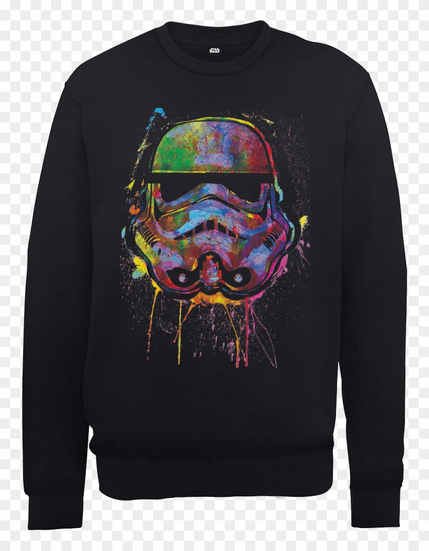 Star Wars Paint Splat Stormtrooper Sweatshirt - Shirt Clipart
