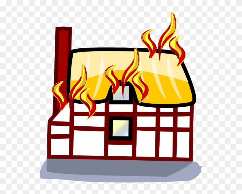 Edited Art Of House Fire Insurance - Animated House On Fire Clipart #747053