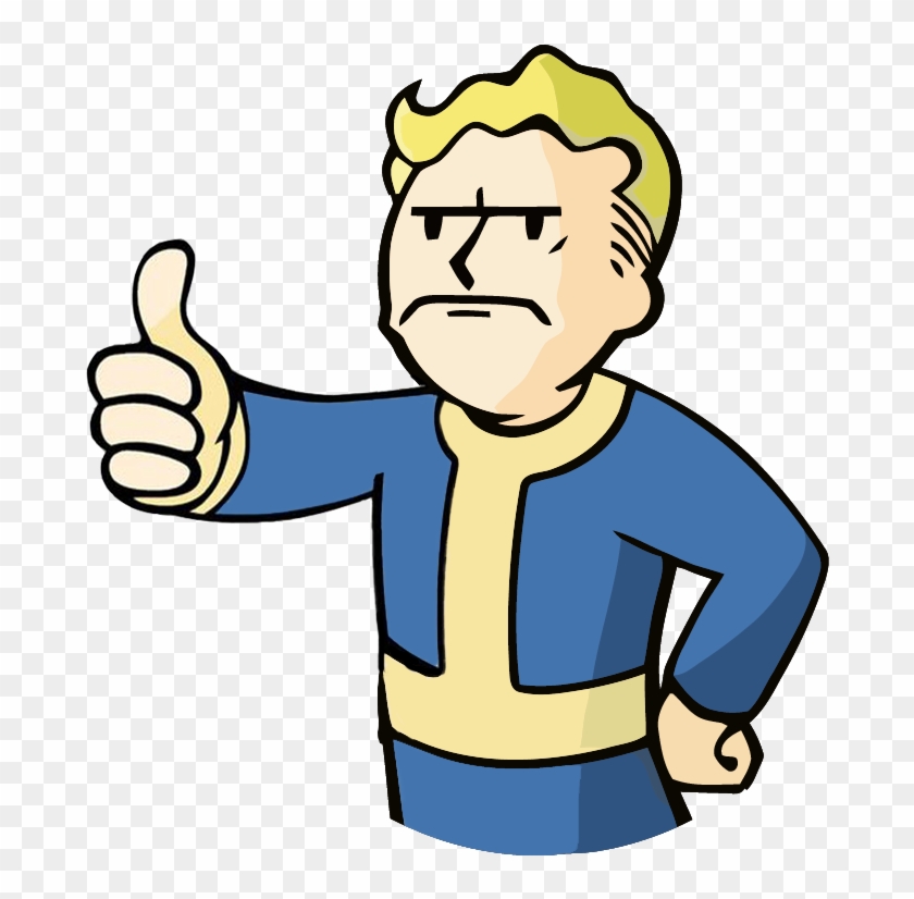Svg Download This Entire Subreddit If Fallout - Vault Boy Thumbs Down Clipart