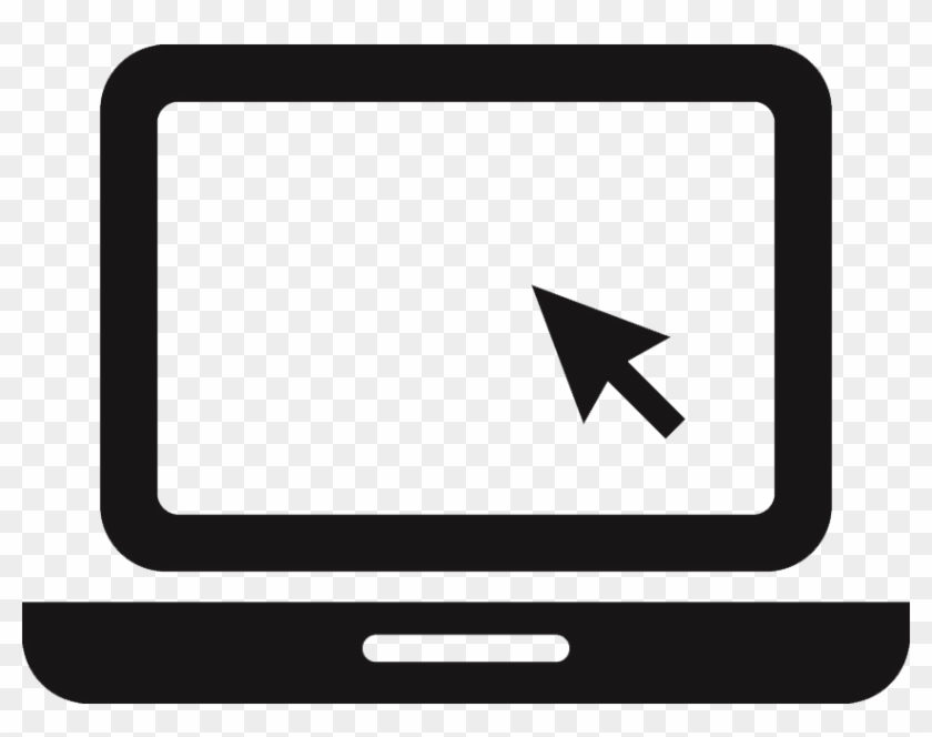 Black And White Laptop Icon Image - Website Laptop Icon Clipart