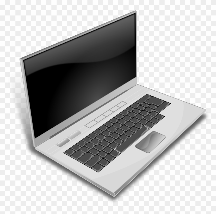 This Free Icons Png Design Of A Gray Laptop Clipart