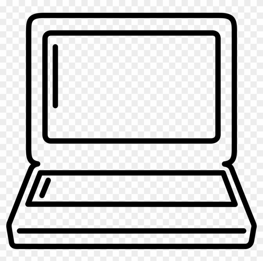 Laptop Outline Comments - Laptop Outline Clipart