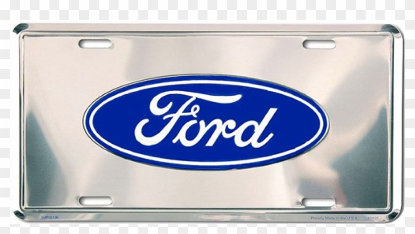 Ge Front Ford Logo License Plate - Ford Clipart