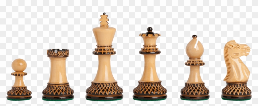 Burnt Boxwood And Natural Boxwood - Luxury Staunton Burnt Chess Clipart #748323