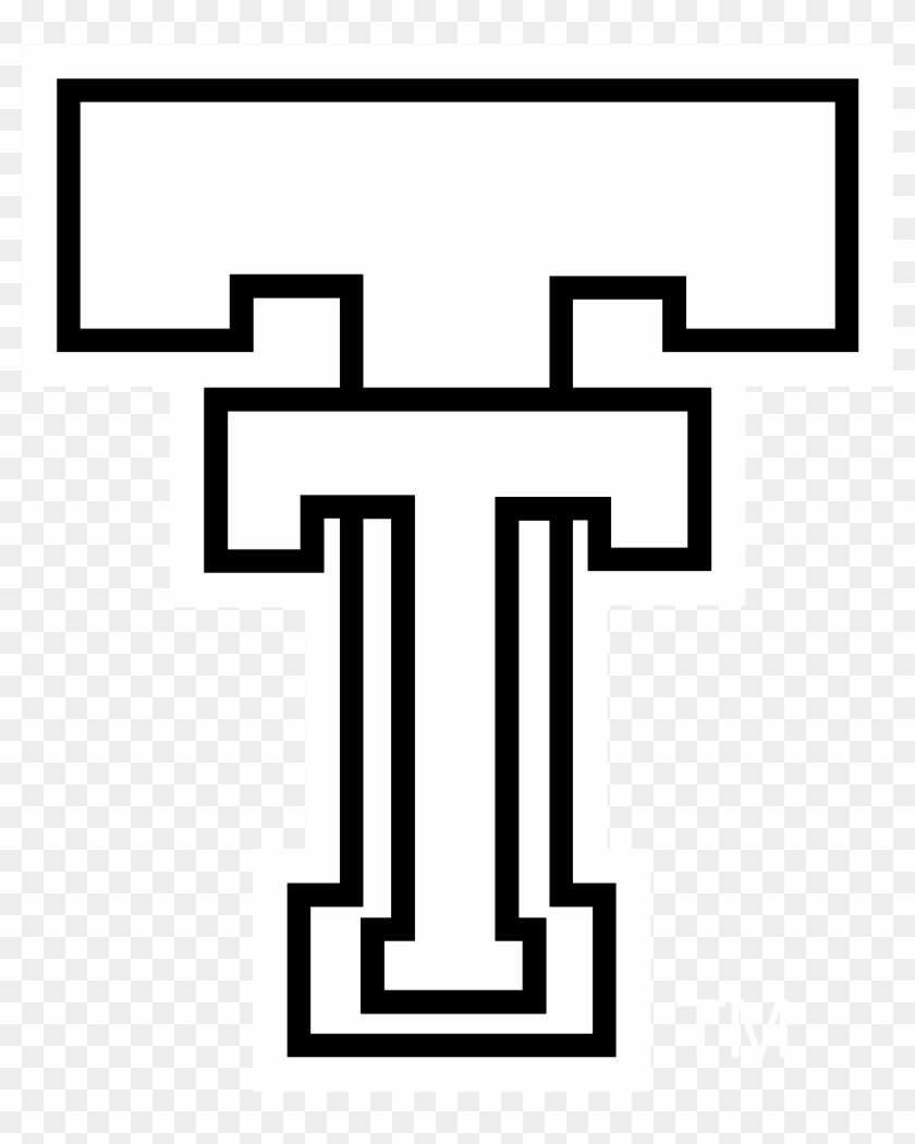 Texas Tech Red Raiders Logo Black And White - Black And White Texas Tech Logo Clipart #748431