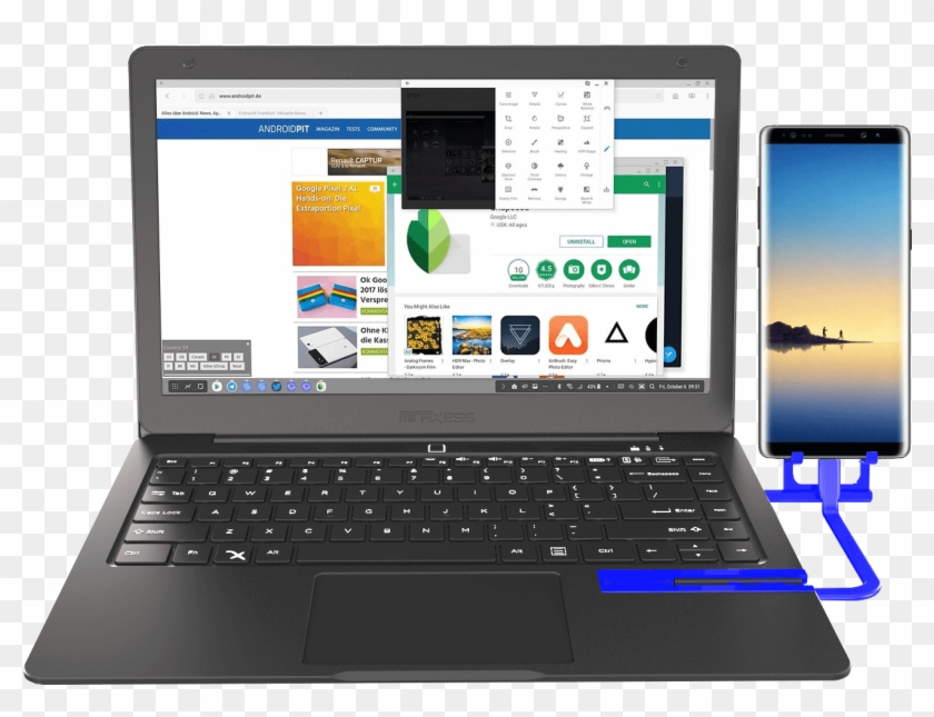 Enjoy Dex Experience And Mobility At Best, On The First - Note 9 Laptop Dock Clipart #749200