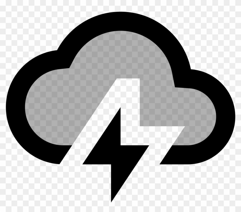 The Icon Is A Stylized Depiction Of A Storm Cloud Clipart