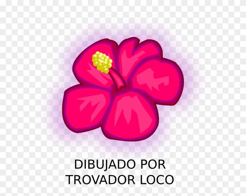 Draw A Tropical Flower Clipart #749633