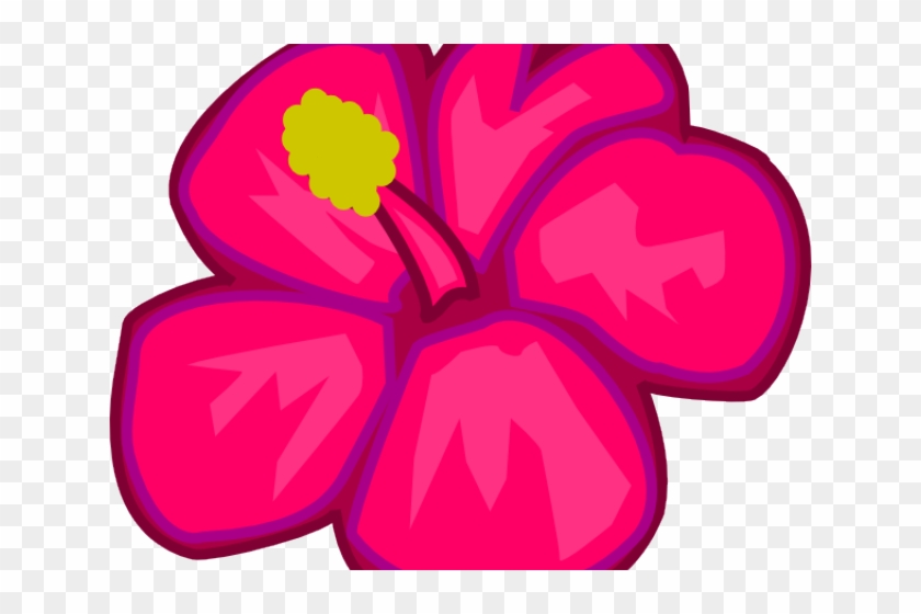 Hawaiian Flower Clipart - Flower Clip Art - Png Download #750319