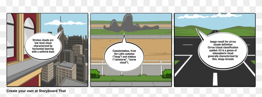 1st Quarter Clouds - Storyboard Science Clipart