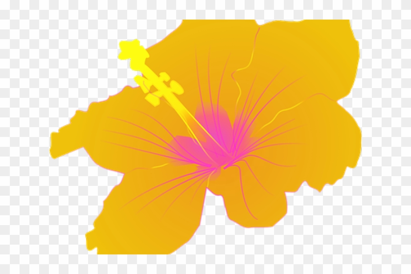 Polynesia Clipart Purple Hawaiian Flower - Hibiscus Clip Art - Png Download #750465