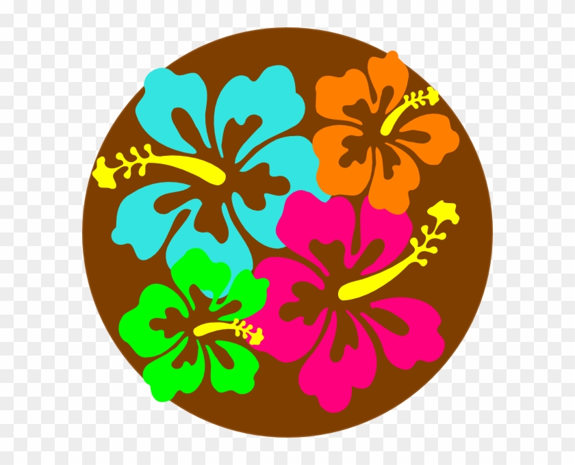 28 Collection Of Hawaiian Flower Clipart Border - Hawaiian Flower Vector Png Transparent Png #750540