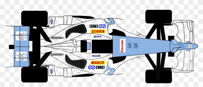 Not The Most Complicated Car - F1 Birds Eye View Clipart