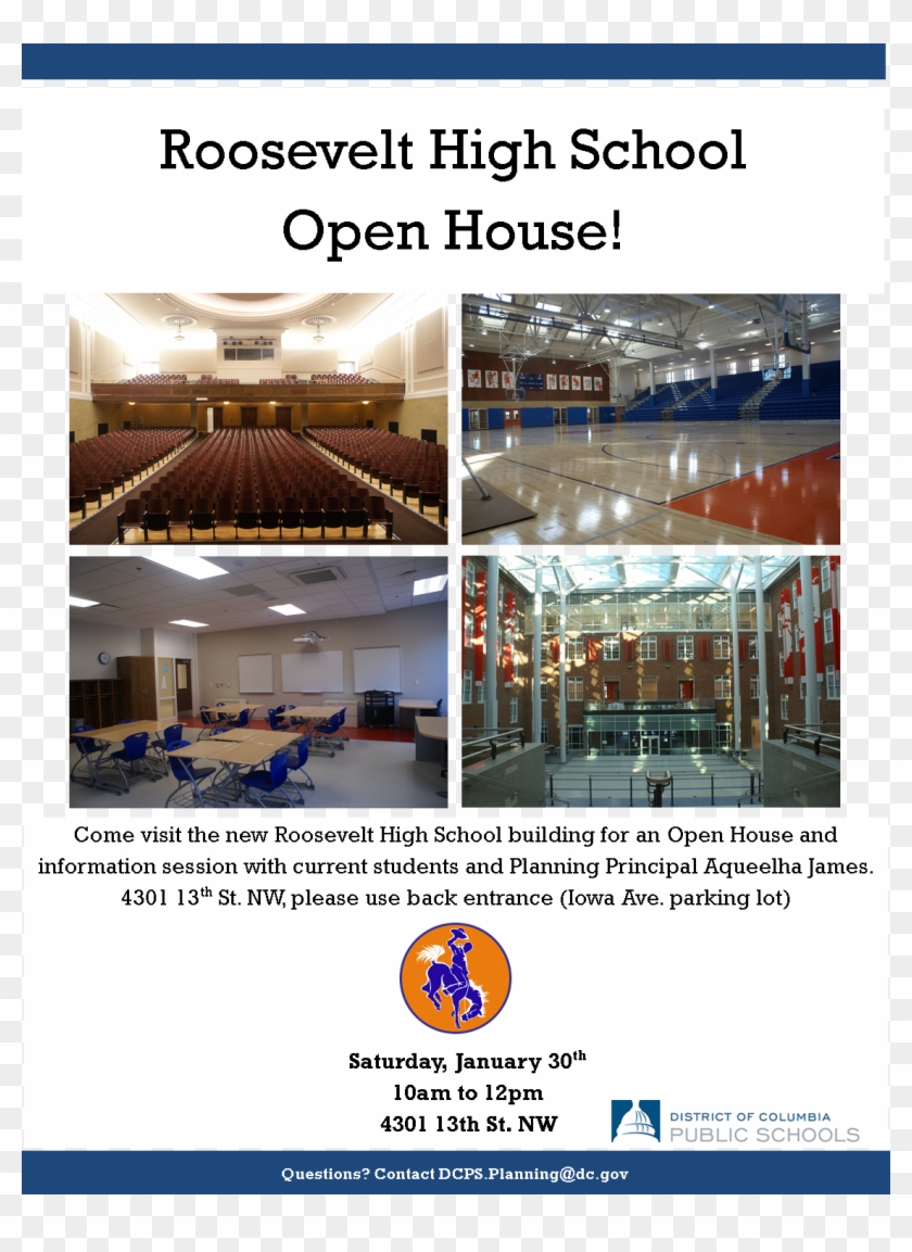 Roosevelt Open House English - Brochure Clipart #751201