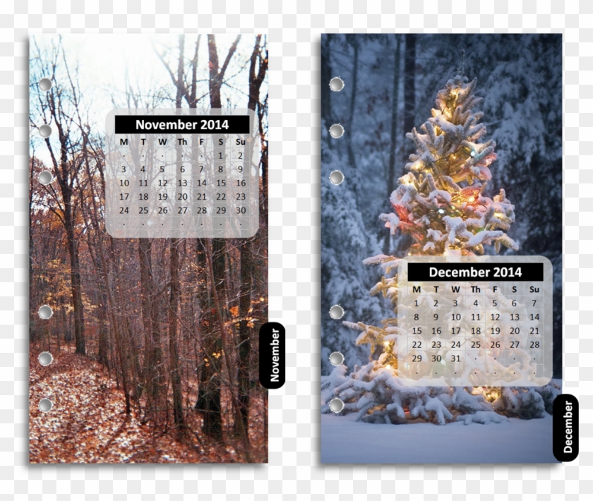 The Templates Are Set Up With Seasonal Pictures I've - Christmas Tree Clipart