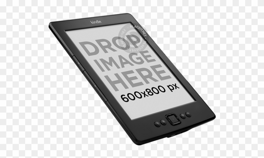 Amazon Kindle Mockup Floating Over A Transparent Background - Kindle Transparent Background Clipart #751650