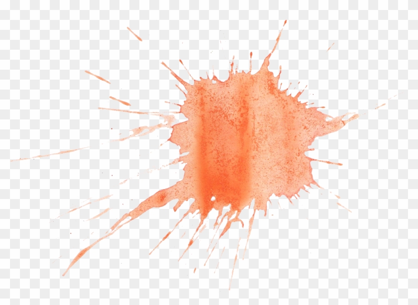 Orange Paint Splatter Png Clipart #751941