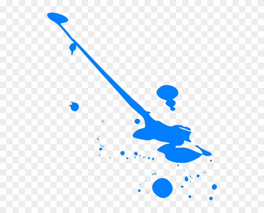 Blue Splatter Paint Clip Art - Blue Splatter Paint Png Transparent Png