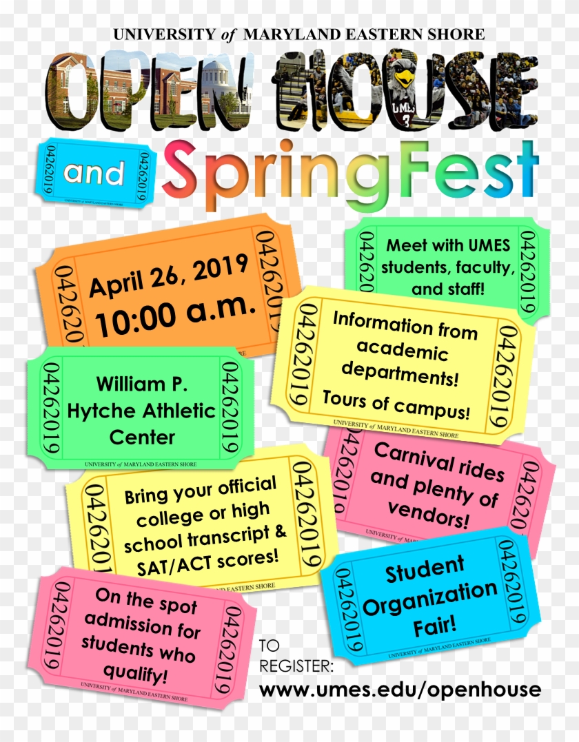 Open House Spring Fest Flyer - Orange Clipart #752402