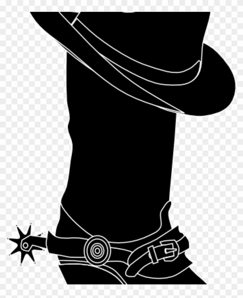 Cowboy Boots Clipart Free Cowboy Cowgirl Silhouette - Clip Art - Png Download