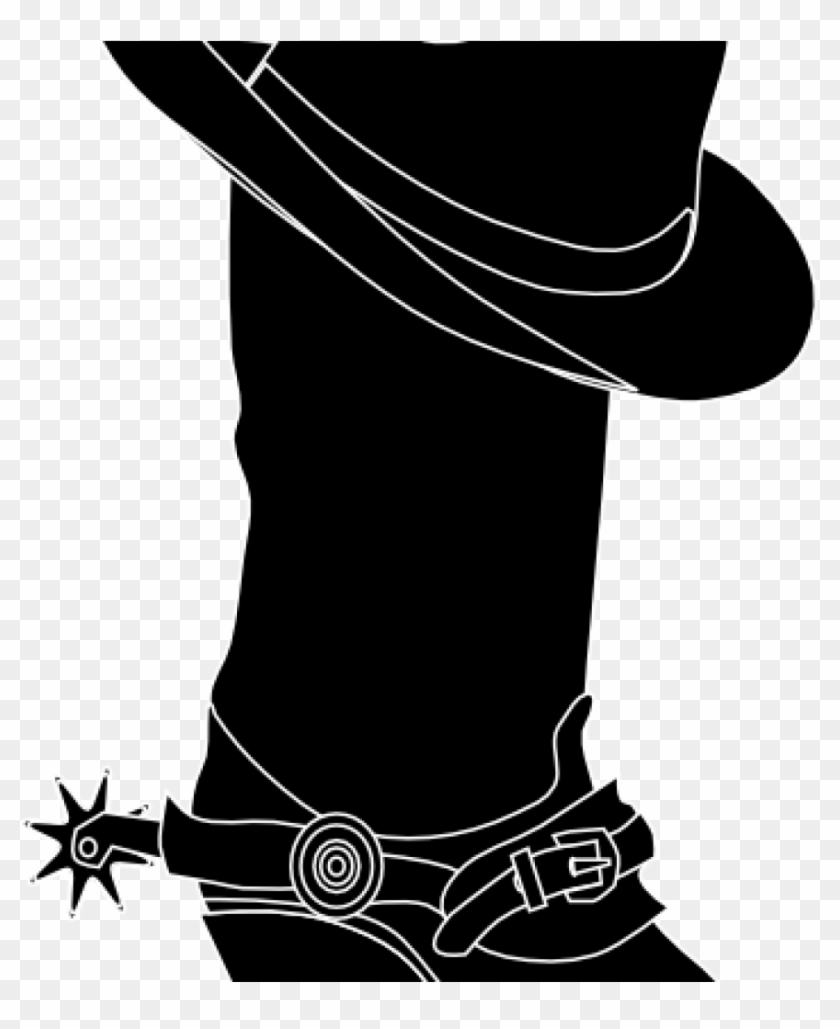 Cowboy Boots Clipart Free Cowboy Cowgirl Silhouette - Clip Art - Png Download #752631