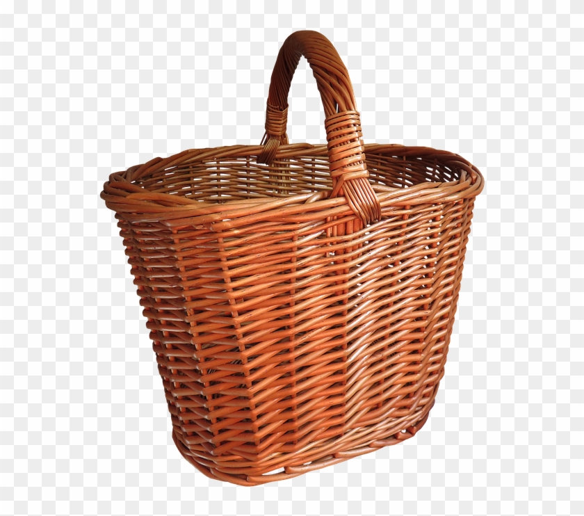 Basket, Shopping Basket, Png, Isolated, Shopping, Weave - Wicker Basket Transparent Background Clipart #752876