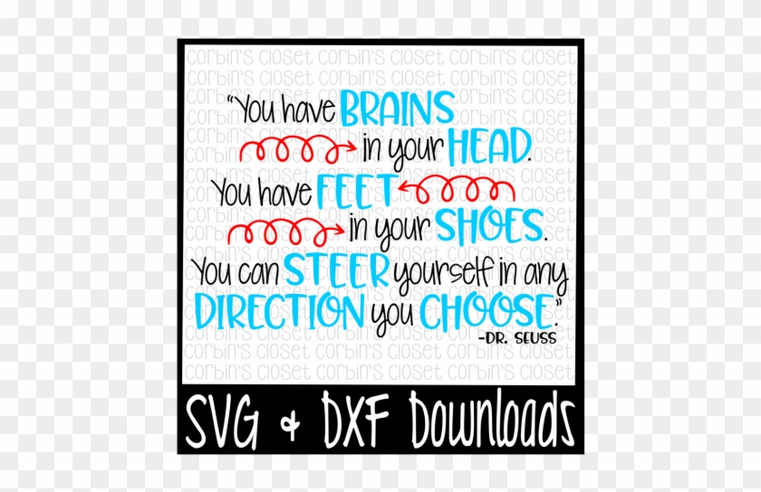 Jpg Royalty Free Library Dr Seuss Brains Direction - Dr Seuss Free Svg Clipart #753052