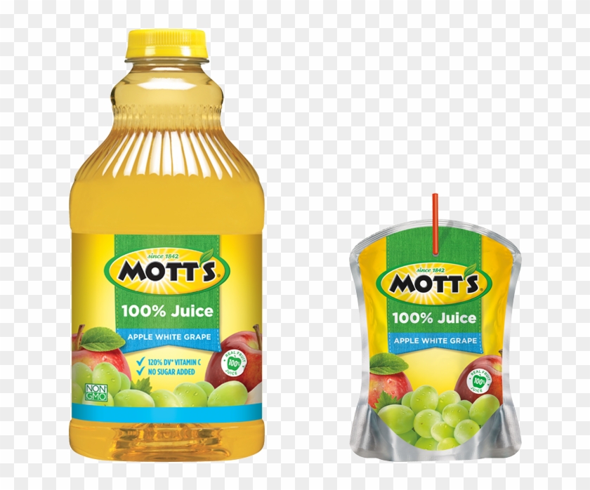 Mott's® 100% Apple White Grape Juice - Mott's Apple Juice Clipart #753700