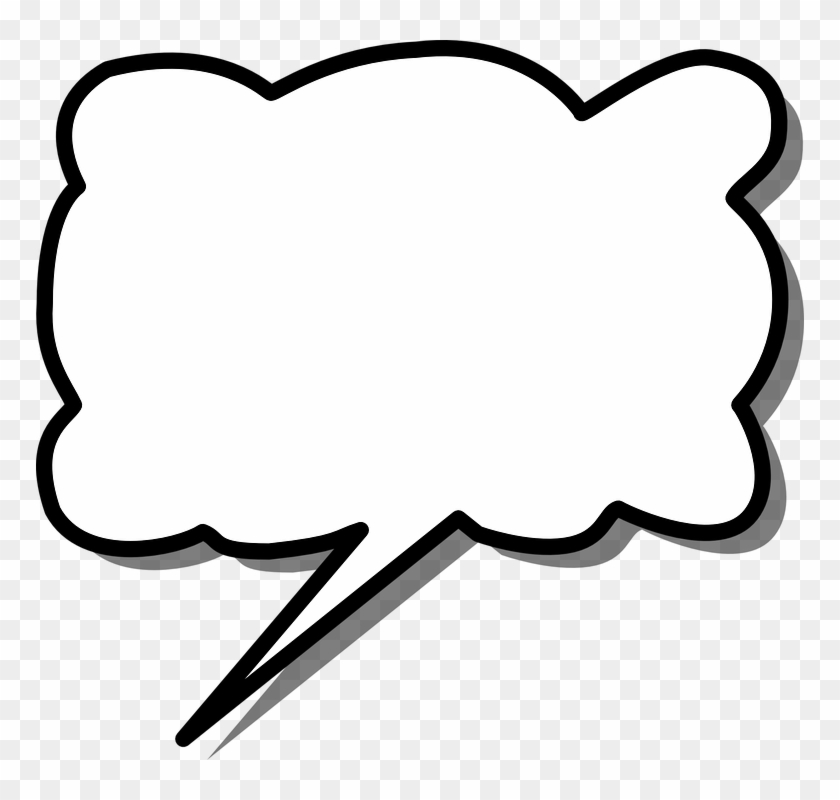 Speech, Bubble, Cloud, Arrow, Message, Icon, Blank - Cloud Clip Art - Png Download #753702