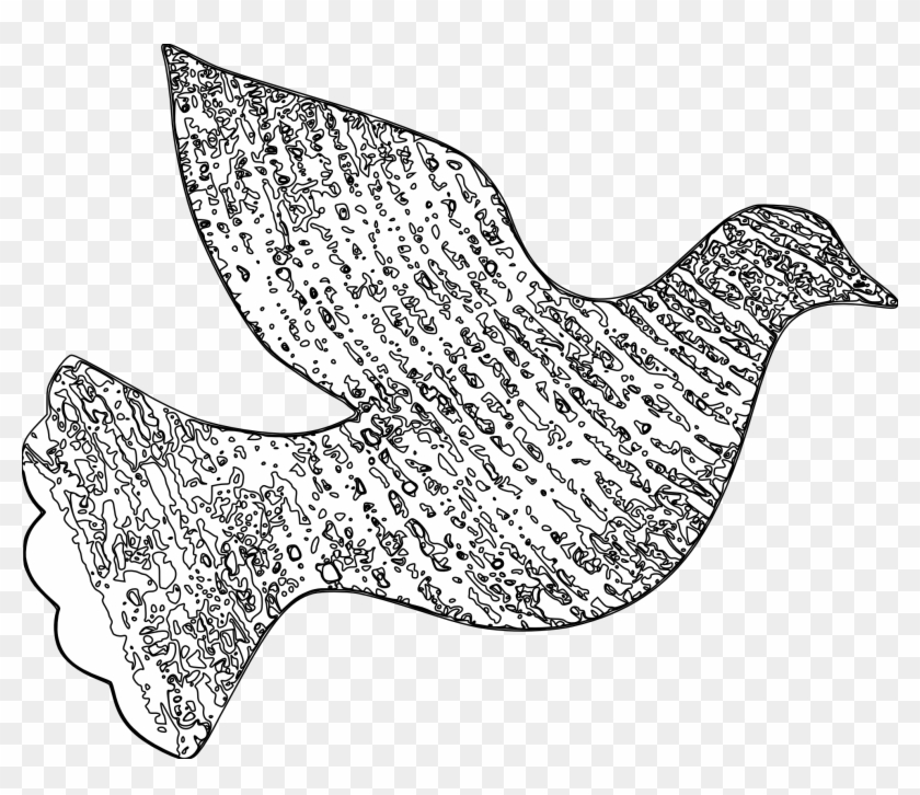 White Dove At Getdrawings - Coloriage Colombe À Imprimer Clipart