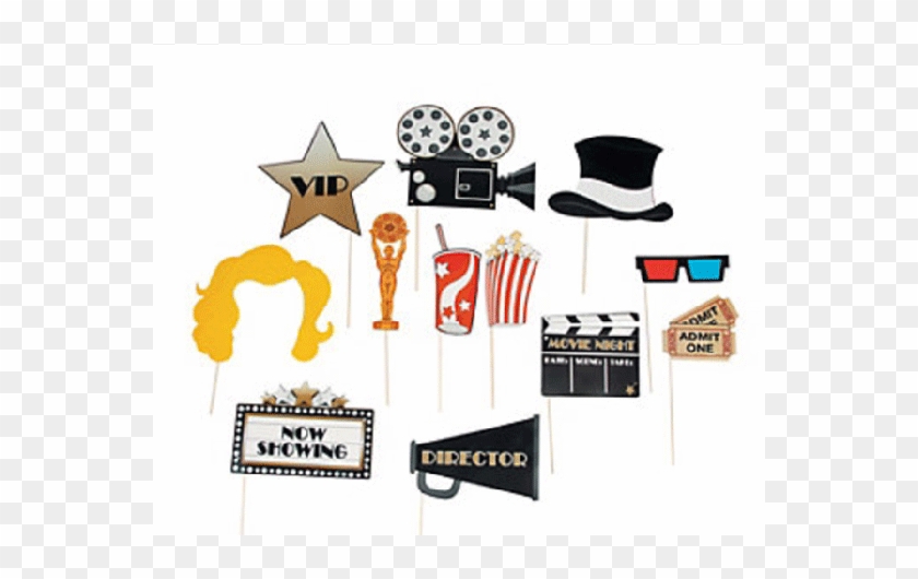Movie Night Photo Props Clipart