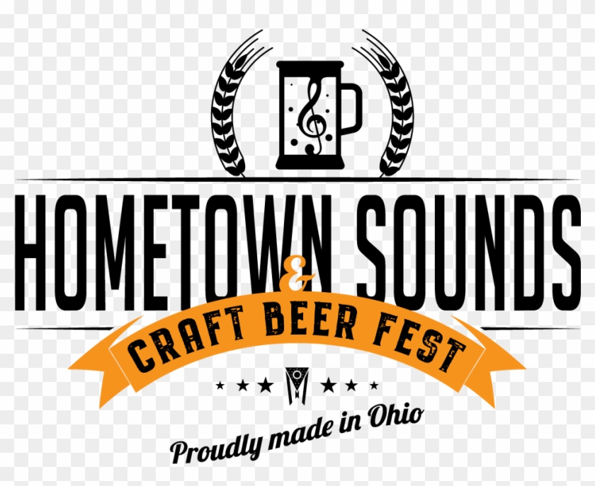 Hometown Sounds & Craft Beer Fest - Graphic Design Clipart #754144