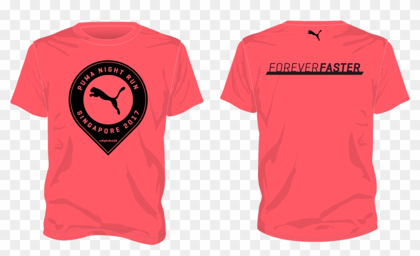 12km Neon Pink - Puma Run 2017 Singapore Clipart