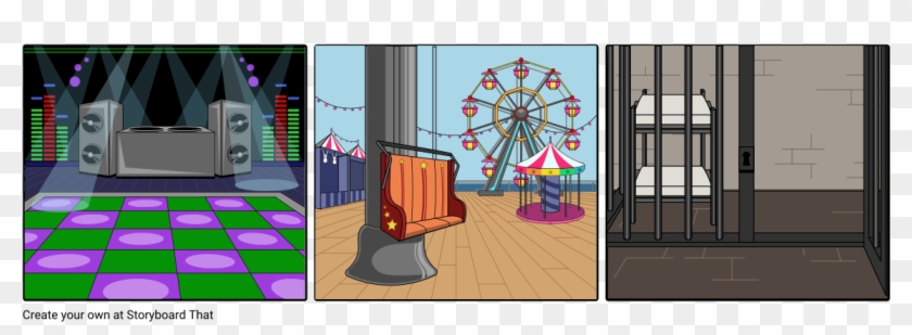 Carnival Park With A Jail Cell - Dootsie Love Stargirl Clipart