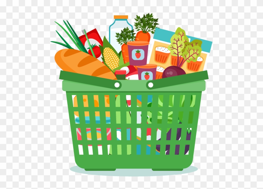 600 X 609 19 - Canasta De Alimentos Dibujo Clipart