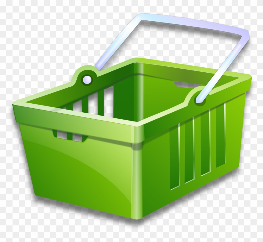 Clipart - Shopping Basket Clipart - Png Download #754975
