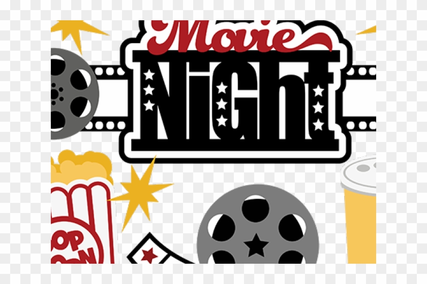 Night Sky Clipart Outdoor Movie Night - Movie Scrapbook Paper - Png Download #755221