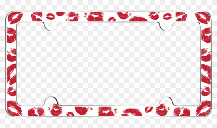 Hot Lips License Plate Frame - Lips Frames Clipart #755403
