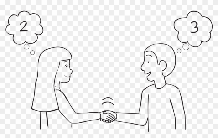 Psychic Handshake Clipart #755917