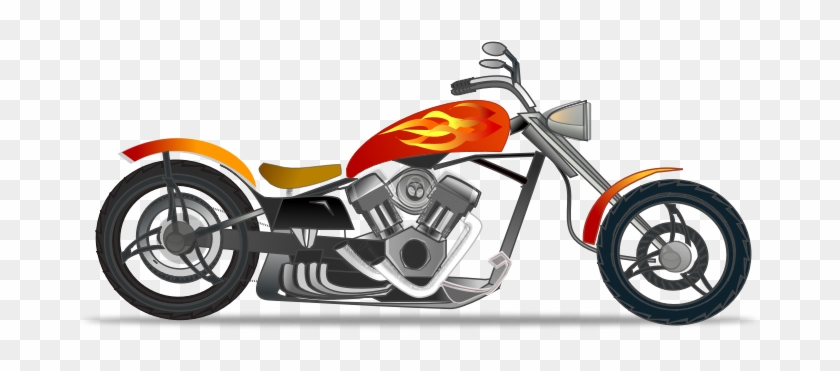 Harley Davidson Clipart Transparent - Motorcycle Clipart No Background - Png Download #756272