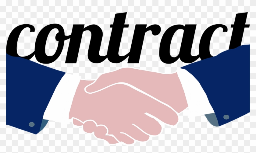 Clip Black And White Library Two People Shaking Hands - Valid Contract - Png Download