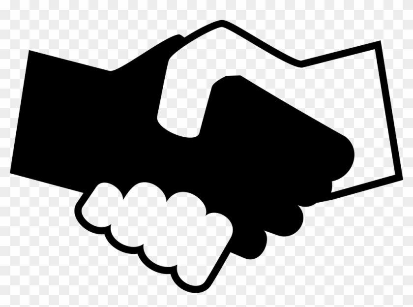 Black And White Shaking Hands Comments - Mano Blanca Y Negra Png Clipart #756320