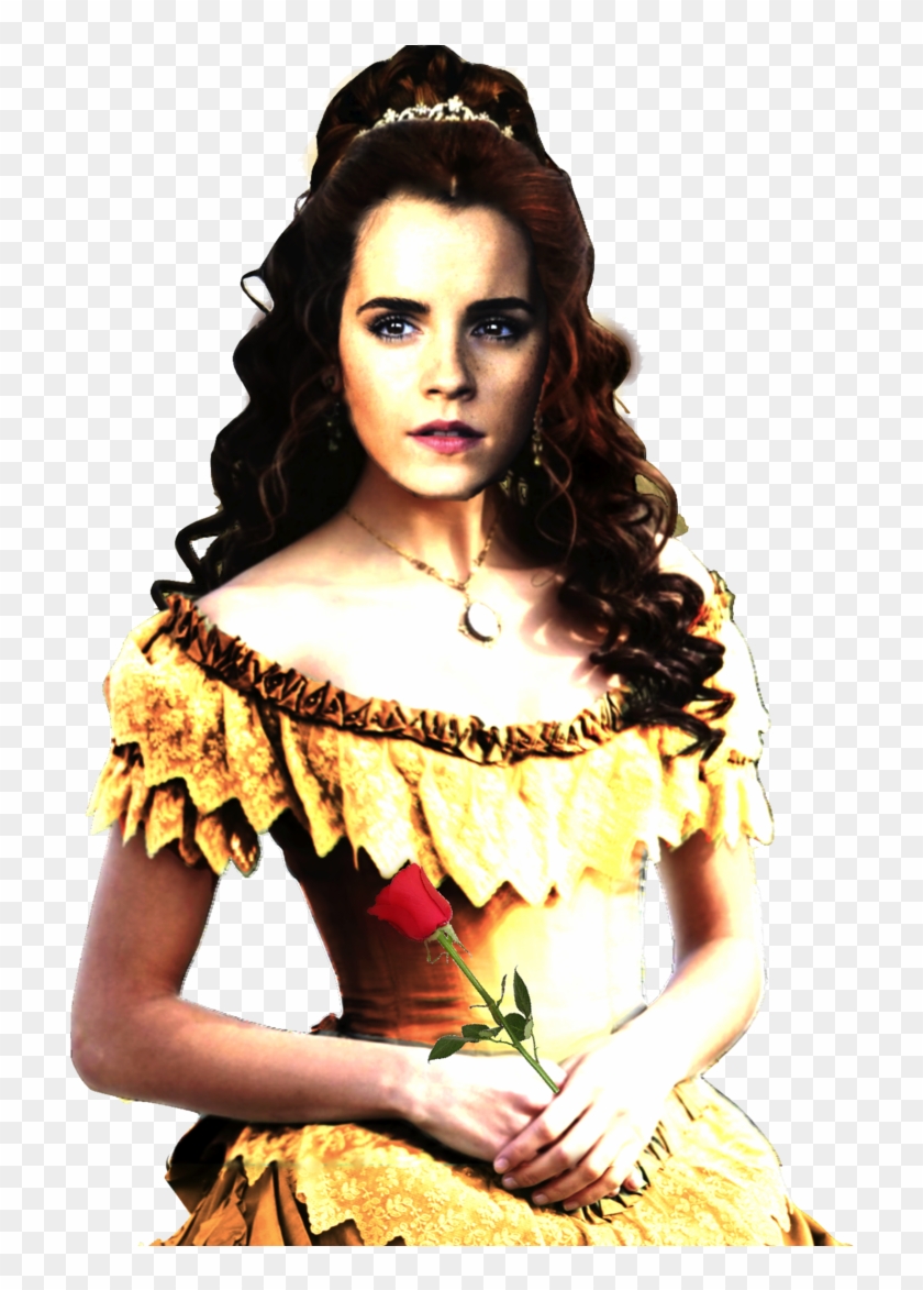Emma Watson As Belle From Disney's Batb 2017 Png By - Katherine Pierce 1864 Hair Clipart #756352