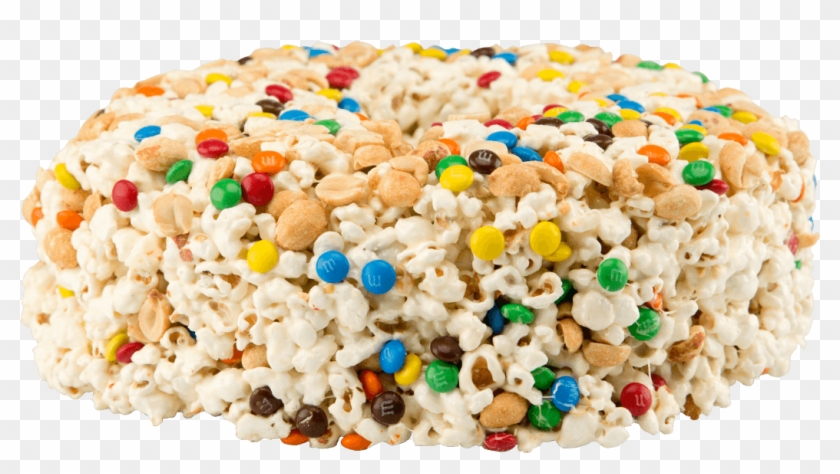 Farmer Jon's Popcorn Cake With Peanuts Clipart